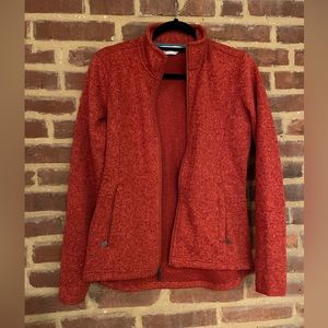 Orvis marled sweater fleece jacket
